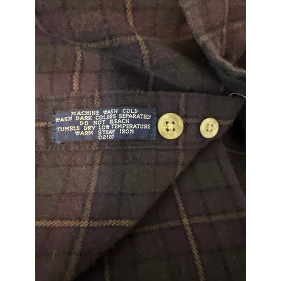 Britches Great Outdoors Men's Flannel Button Down Shirt Size XXL Pocket Plaid - Picture 10 of 10